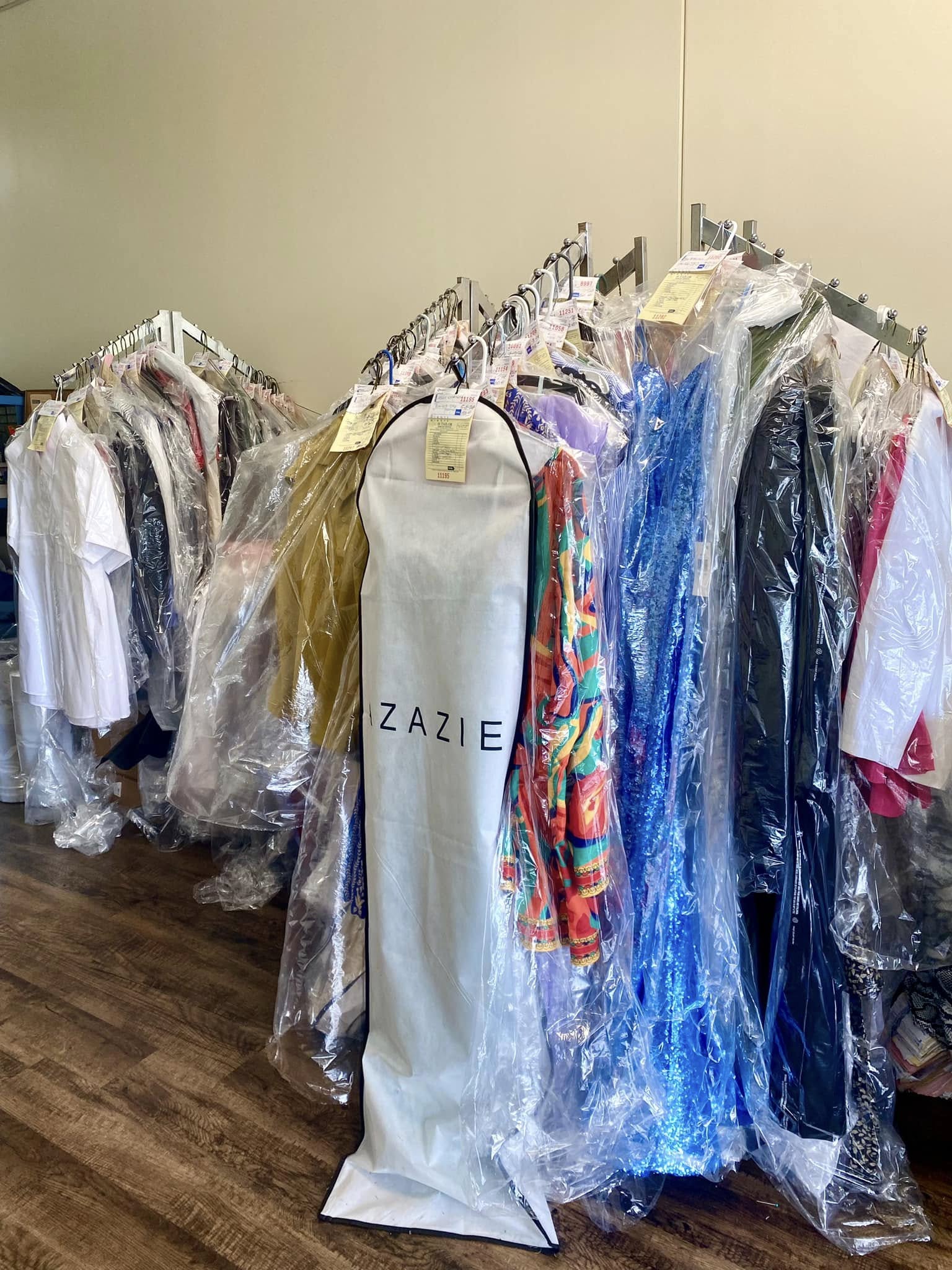 Garments in the shop